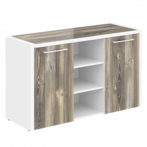 Тумба с фригобаром "Morris" MTF 140 дуб базель/белый - Вид 1