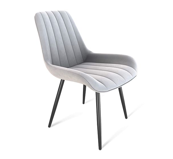 Обеденная группа Sheffilton SHT-DS297 серый мрамор/чёрный муар - Вид 5