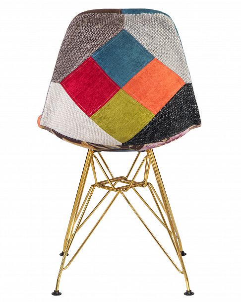 Стул обеденный DOBRIN DSR (ножки золотые, цвет мозайка) - Вид 5