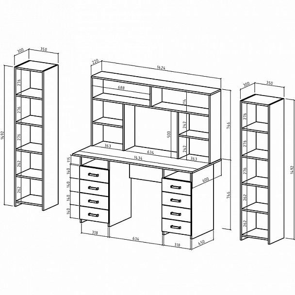 Рабочее место Лайт-9 СН - Вид 2
