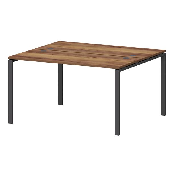 Бенч двойной на металлокаркасе СМС2-П-10К.120.Пр25 Таксония/Антрацит 1000x1235x750 Смарт - Вид 1