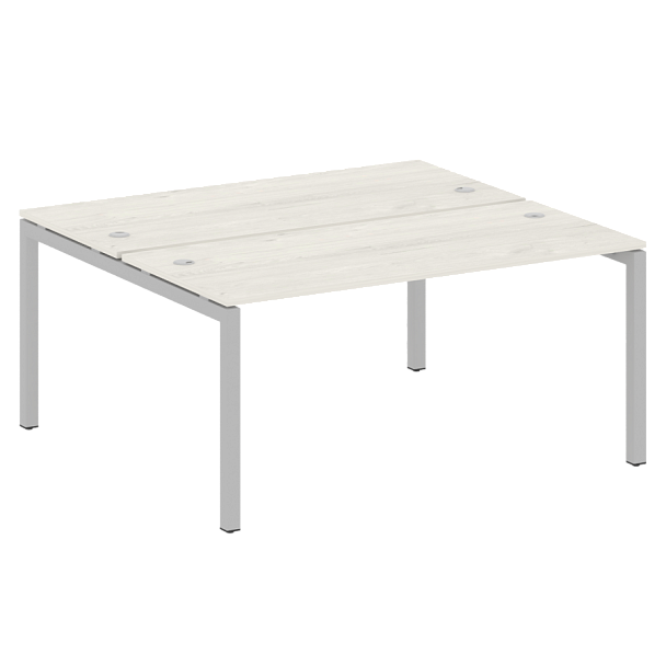 Metal System Quattro Р. ст. на П-образном м/к 50БП.РАС-СП-2.4 Дуб наварра/Серый металл 1600*1475*750 - Вид 1