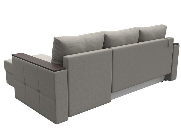 Диван угловой Валенсия Лайт правый угол Рогожка бежевый - Вид 6