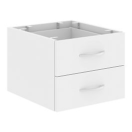 Тумба подвесная с 2-мя ящиками СРС-2V.1 Белый 407х448х325 IMAGO PLUS - Фото предпросмотра