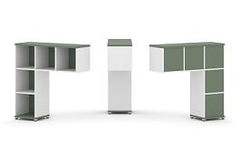 Concept Надставка низкая CN.ONN-001 Кобо/Белый Бриллиант/Металл Белый 1099*365*1130 - Фото предпросмотра