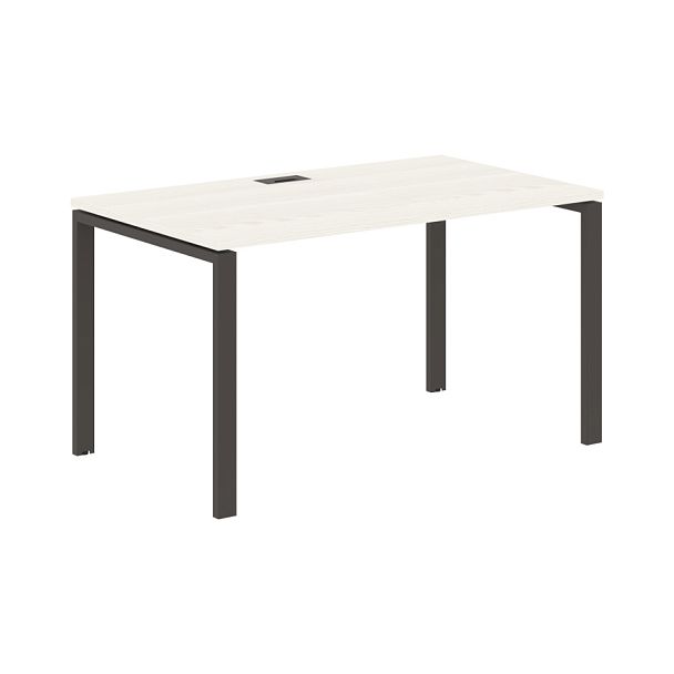 Стол прямой EUST 1380 Ясень Траун/Мокко 1360х800х750 EDIS - Вид 1