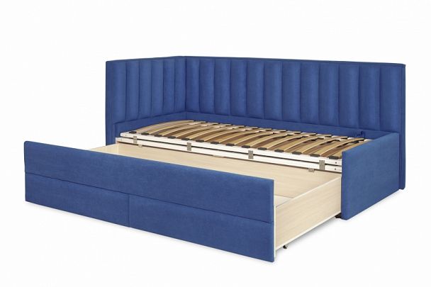 Кровать "Порше" с ящиками, синяя - Вид 4