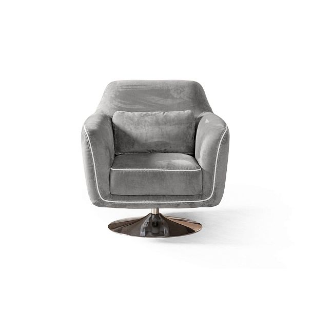 Кресло Marco, искусственная замша Breeze silver - Вид 4