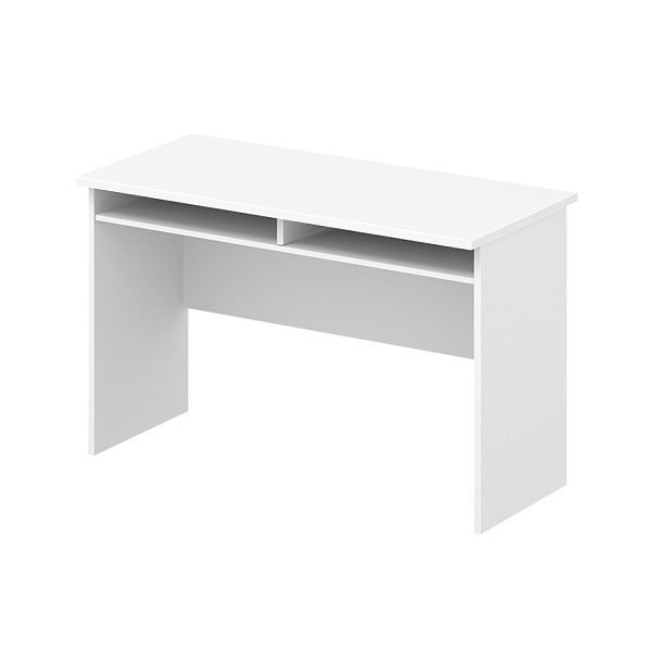 Стол аудиторный "Компьютерные столы"  ПК-АРМ-СТАУ120Х55-В2-1068 белый шагрень - Вид 1