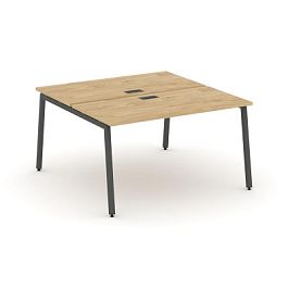 Стайл Проджект Рабочая станция 2-х сторон. SN-4A.DRS-012 Тиквуд Светлый/Металл Антрацит 1180*1432*75 - Фото предпросмотра