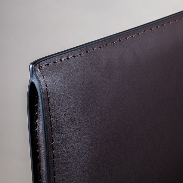 Стул полубарный Barrie, кожа коричневый - Вид 6