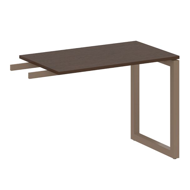 Metal System Quattro Приставной элемент на О-образном м/к 50БО.ПР-3 Венге/Мокко металл 1000*600*750 - Вид 1