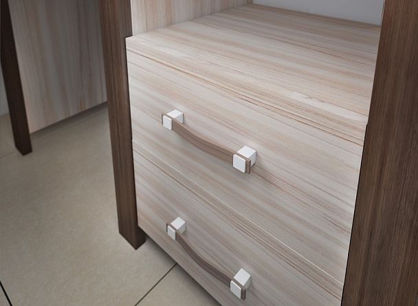 Стеллаж комбинированный Бартоло ВТД Карамель/Шамони - Вид 2