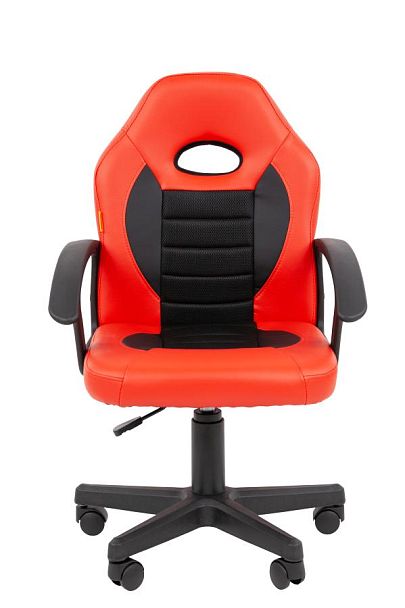 Кресло Chairman Kids 111 Россия экокожа красный/черный - Вид 2