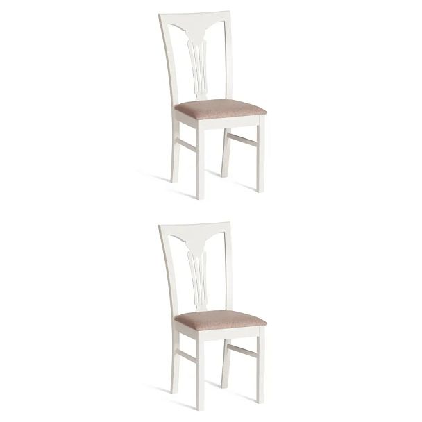 Стул Гермес/Hermes, дерево гевея, Ivory white, ткань серая (TM-164) - Вид 10
