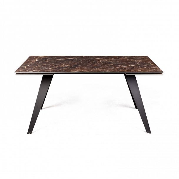 Стол раскладной Grant (160+80), мрамор испанская керамика черный - Вид 2