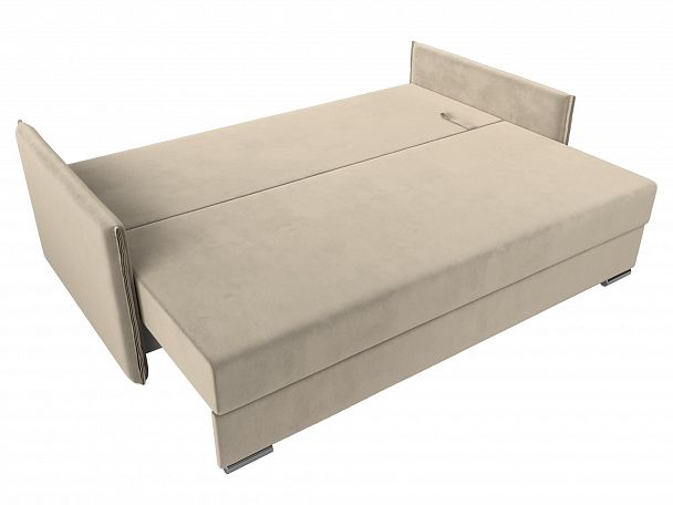 Диван угловой Сайгон (полностью микровельвет бежевый) - Вид 8