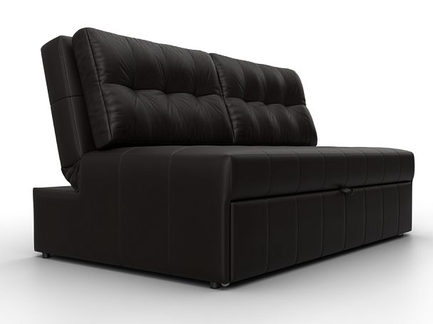 Диван прямой Лига-107 (140) Экокожа коричневый - Вид 3