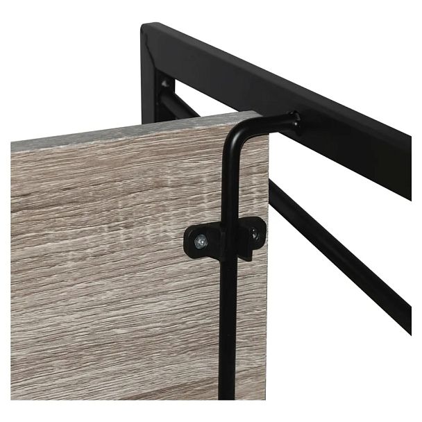 Стеллаж на металлокаркасе BRABIX "LOFT SH-001", 600х300х1250 мм, складной, цвет дуб антик, 641229 - Вид 9