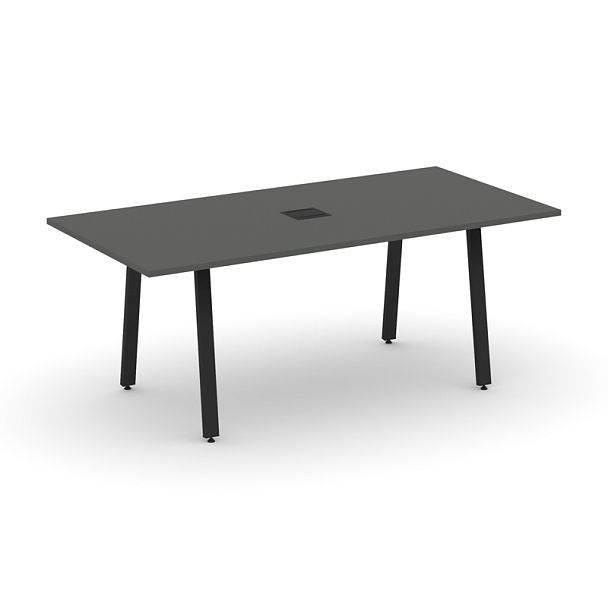 Style Project Direct Direct Стол переговорный SN-6A.SPRG-198 Антрацит/Металл Черный 1980*980*750 - Вид 1