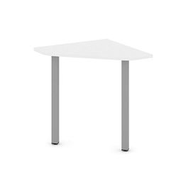 Стайл Проджект Угловой элемент стола SN-5.USP-001 Белый/Металл Серый 600*600*750 - Фото предпросмотра