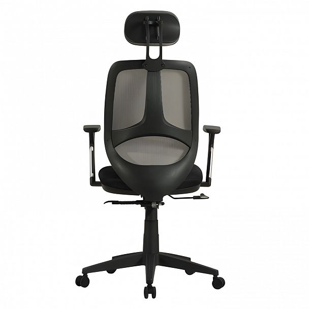 Кресло BRABIX "Saturn ER-400", с подголовником, комбинированное, черное/серое, 530871 - Вид 6