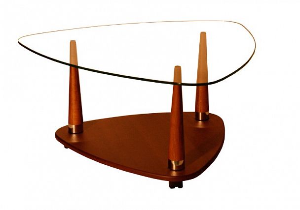 Стол журнальный Сенатор-2Н  800х800х410 вишня "Журнальные столы" ТК-002561000745 бордовый - Вид 1