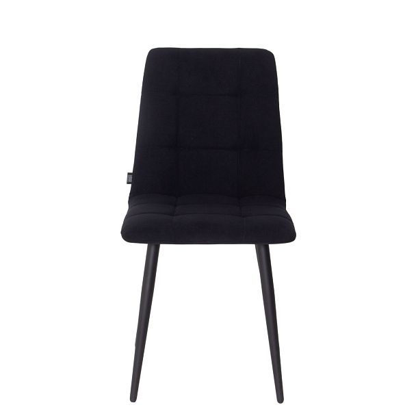 Стул Olys, велюр Connect 99, ножки металл 32*18 Ral 9005 муар, вышивка на спинке - Вид 10