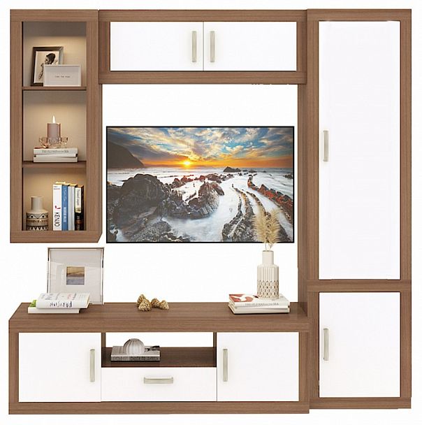 Стенка для гостиной Toivo ТОЙ-ГСТ 11 Белый/Шамони - Вид 1