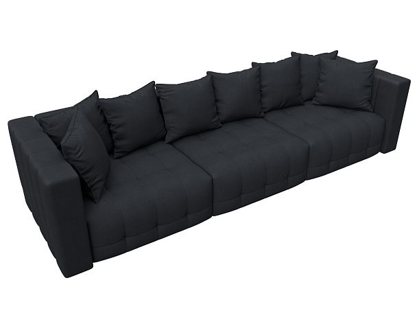 Диван прямой Лига-052 НПБ Лонг Замша серый - Вид 6