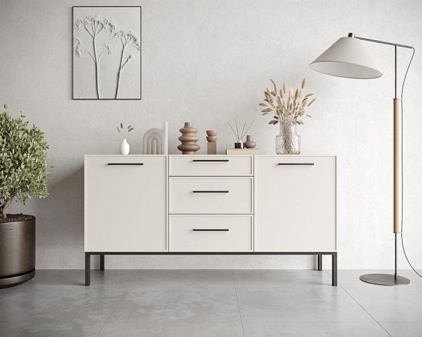 Комод две дверки и три ящика Nicole арт NEM08 - Вид 4