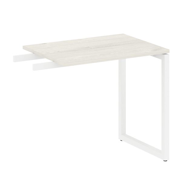 Metal System Quattro Приставной элемент на О-образном м/к 40БО.ПР-2 Дуб наварра/Белый металл 800*600*750 - Вид 1