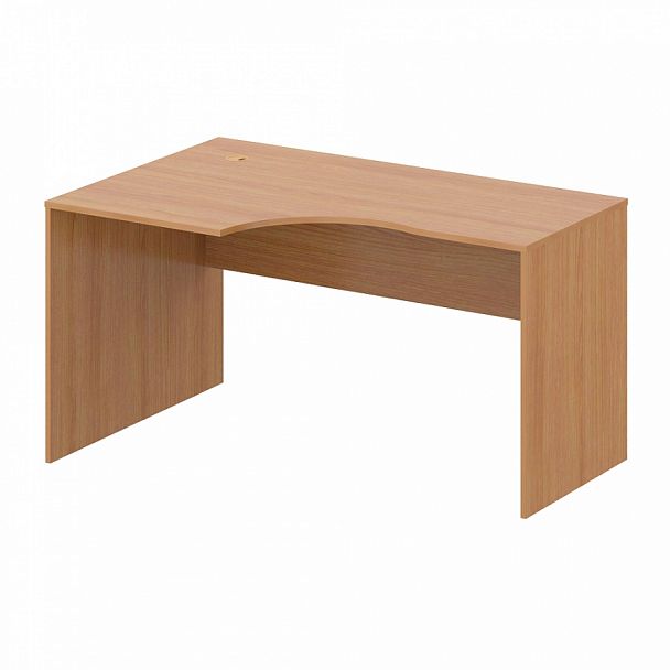 Стол эргономичный, столешница 25 мм "Компьютерные столы" ПК-ЛОГ-СТЭ140Х90ЛД/25-В3-24 ольха шагрень - Вид 1