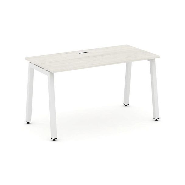 Стайл Проджект Стол письменный SN-5A.SP-001 Дуб Наварра/Металл Белый 980*600*750 - Вид 1