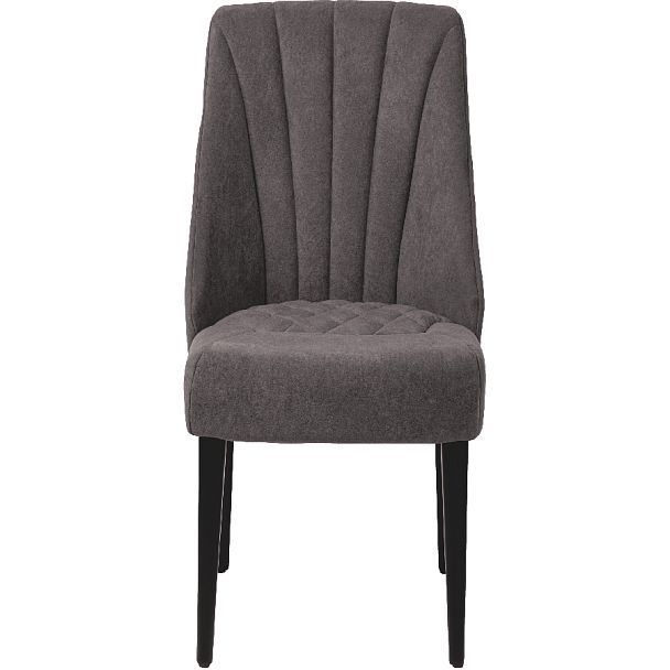 Стул деревянный мягкий Лорелин Черный/Темно-серый велюр - Вид 2