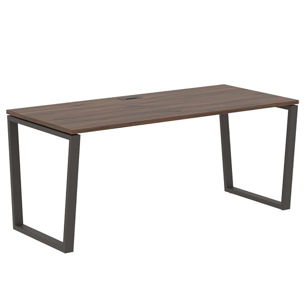 Стол прямой EVST 1780 Дуб Денвер тёмный/Мокко 1760х800х750 EDIS - Вид 1