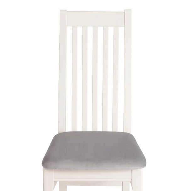 Стул Дольче/Dolce мягкое сиденье, бук, ivory white, велюр Tenerife Ultimate grey - Вид 7