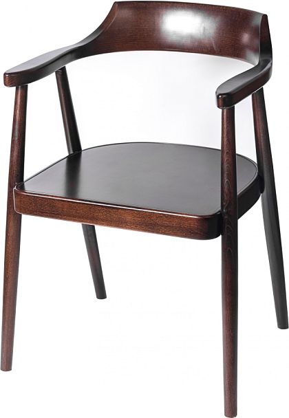 Комплект деревянных стульев с подлокотниками Боэн темный орех, 3 шт. - Вид 1