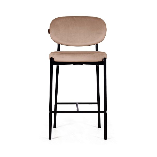 Стул полубарный Mason, бархат бежевый 5 - Вид 2