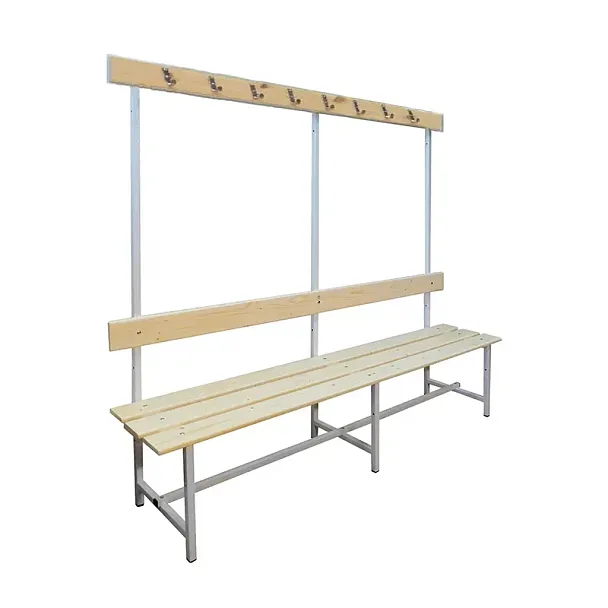 Скамья с вешалкой односторонняя 12 крючков 2000 - Вид 2
