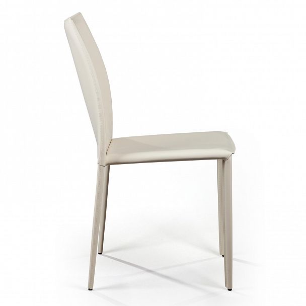 Стул Rolf, кожа бежевый, стопируемый - Вид 4