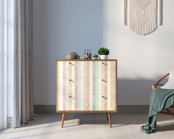 Комод Berber три ящика 45 принт арт BB40/Print_45 - Вид 4