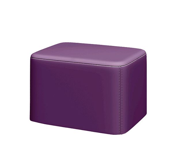 Пуф БЛОК БК-6040 60х45х40h Velutto 25 (велюр) фиолетовый "Пуфы и банкетки"  ТК-002920003408 фиолетовый - Вид 1