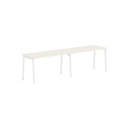 Стол 2-х местный ELWST 2767 Ясень Траун/Белый 2726х670х750 EDIS - Фото предпросмотра