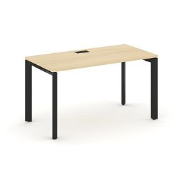 Style Project Next Стол письменный SN-59P.SP-004 Акация Лорка/Металл Черный/Черный Заглушка 1580*600*750 - Фото предпросмотра
