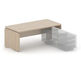 АККОРД/ACCORD RACR003-18x9 Стол правый под тумбу 1800х900х750 Сосна Аланд/Кашемир - Фото предпросмотра