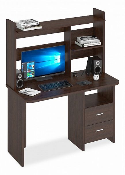 Стол компьютерный Домино Lite СКЛ-Прям120Р+НКЛ-120 Венге - Вид 1