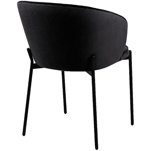 Стул кухонный Миэль черный велюр/черный - Вид 4