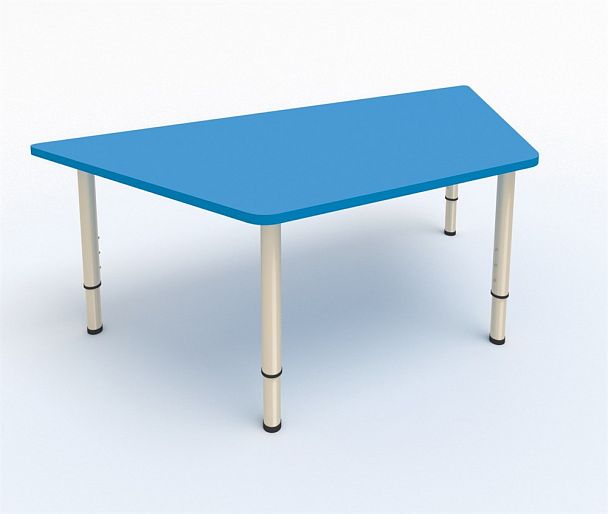 Детский стол трапеция синий, гр.0-3 - Вид 1