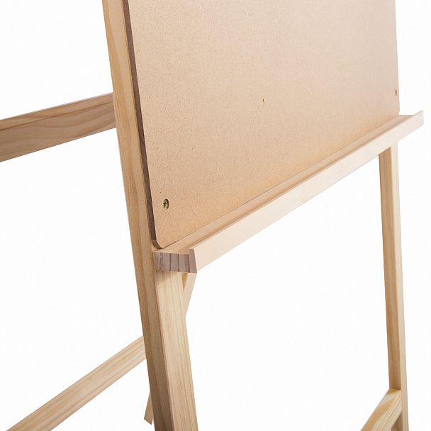 Мольберт напольный BRAUBERG ART CLASSIC "Хлопушка", планшет 60x60см, в собр.виде 60x120x5см, 190659 - Вид 12